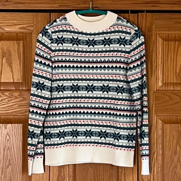 TALBOTS - Fair Isle Mockneck Pullover -- NEW with Tag - Picture 10 of 12